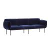 Nakki tummansininen, 3-istuttava sohva, Designed by Mika Tolvanen.